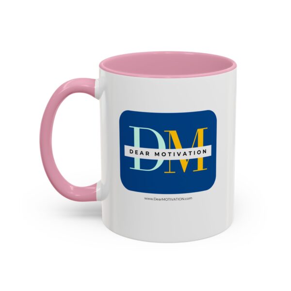 Dear MOTIVATION Colorful Mugs (11oz) with the website address - Image 12