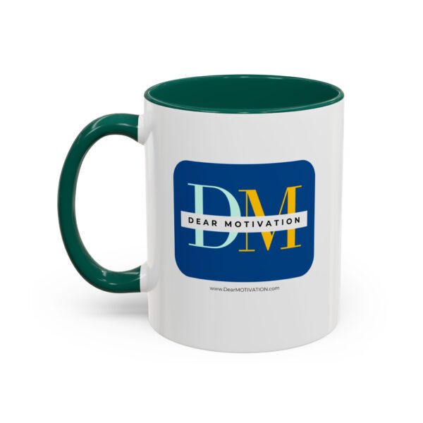 Dear MOTIVATION Colorful Mugs (11oz) with the website address - Image 6
