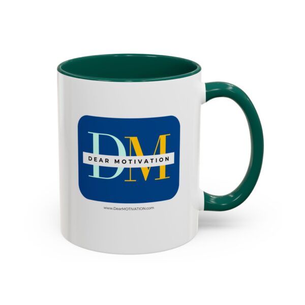 Dear MOTIVATION Colorful Mugs (11oz) with the website address - Image 5