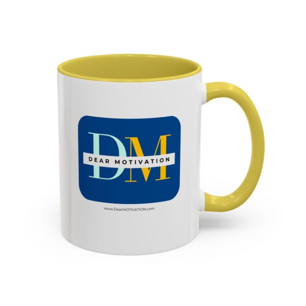 Dear MOTIVATION Colorful Mugs (11oz) with the website address - Image 13