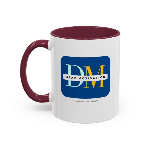 Dear MOTIVATION Colorful Mugs (11oz) with the website address - Image 10