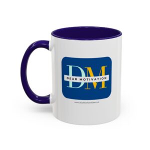 Dear MOTIVATION Colorful Mugs (11oz) with the website address