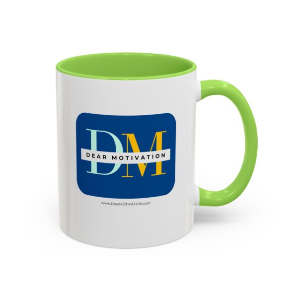 Dear MOTIVATION Colorful Mugs (11oz) with the website address - Image 7