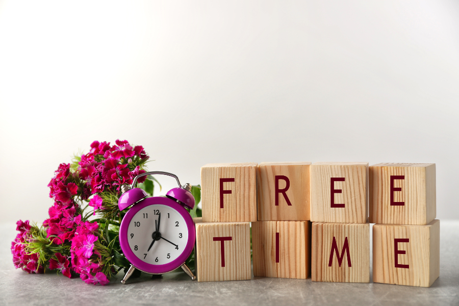 Poll asking How much free time do you tend to have each day?