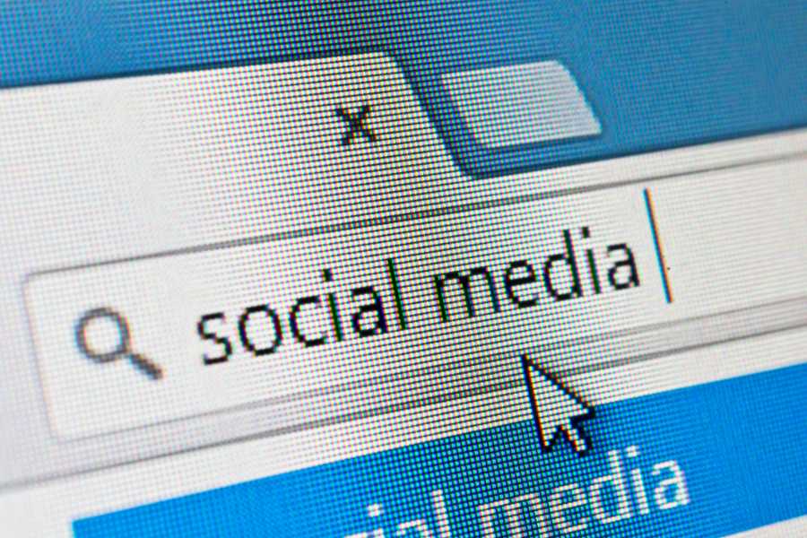 Poll asking Do you think social media has a positive impact on society?” width=